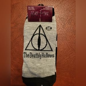 Harry Potter Themed 5 Pairs Of Ankle Soxjs, New With Tags